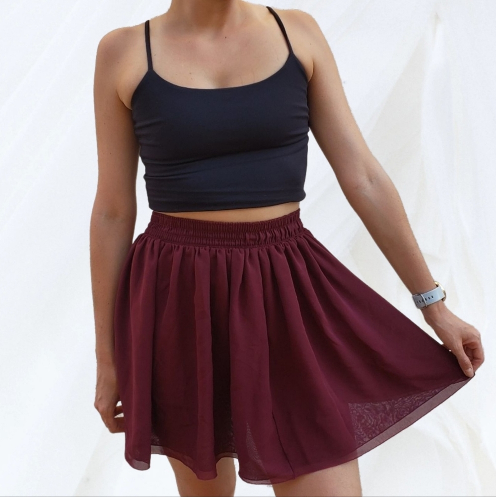 American Apparel Chiffon Skirt
